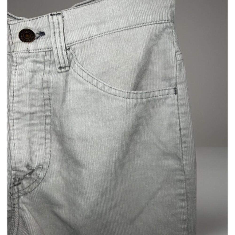 VTG Levi’s Gray Corduroy Pants White Tab High Rise Straight Leg 29x30 Women’s - Picture 2 of 6